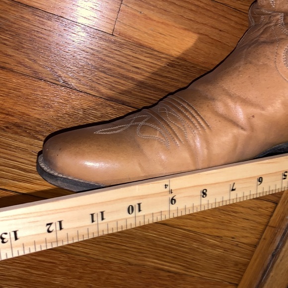 Baron Collection Dingo Western Cowboy Boots made in Spain Mens size 11.5 tan - Picture 14 of 16